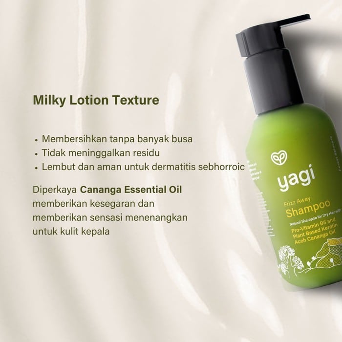 Shampoo Herbal Alami Rambut Kering Sensitif Yagi - Image 4