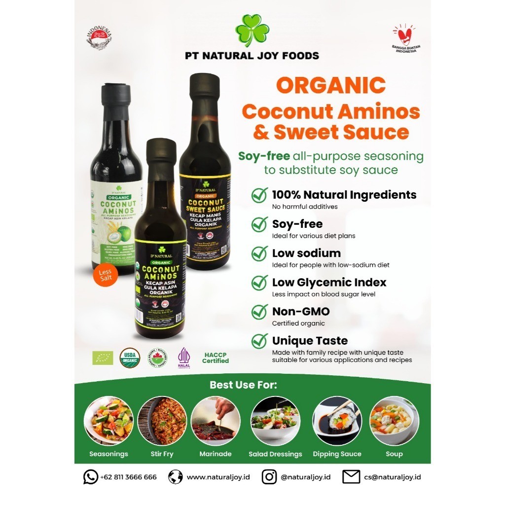 Kecap Kelapa Manis Asin Dnatural Joy Foods - Image 2
